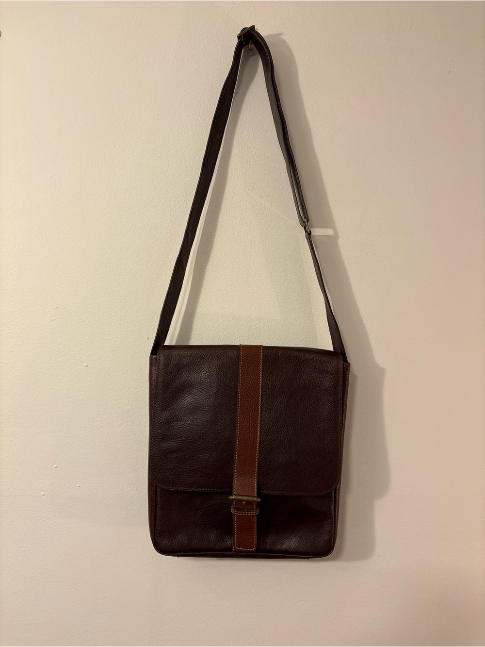 Cole Haan Collection Brown Leather Crossbody Messenger Bag — Unisex 👜